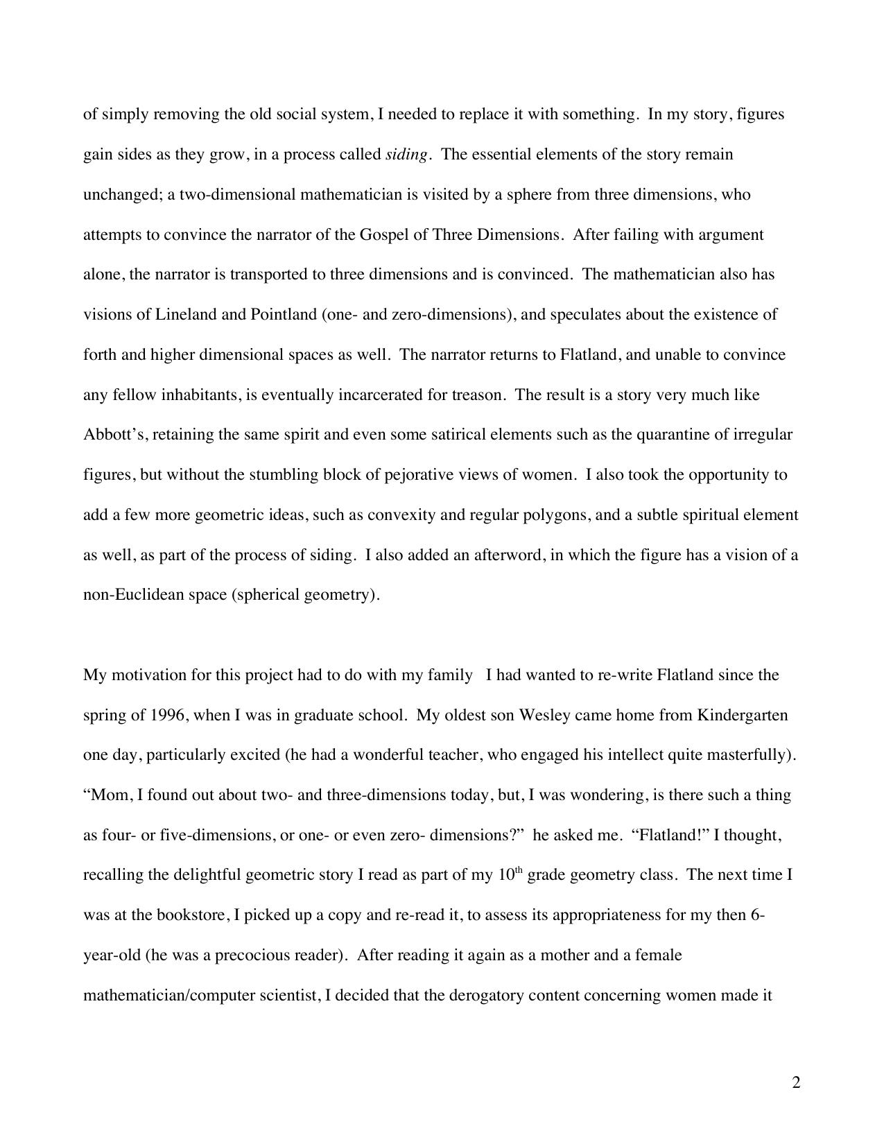 Snapshot page