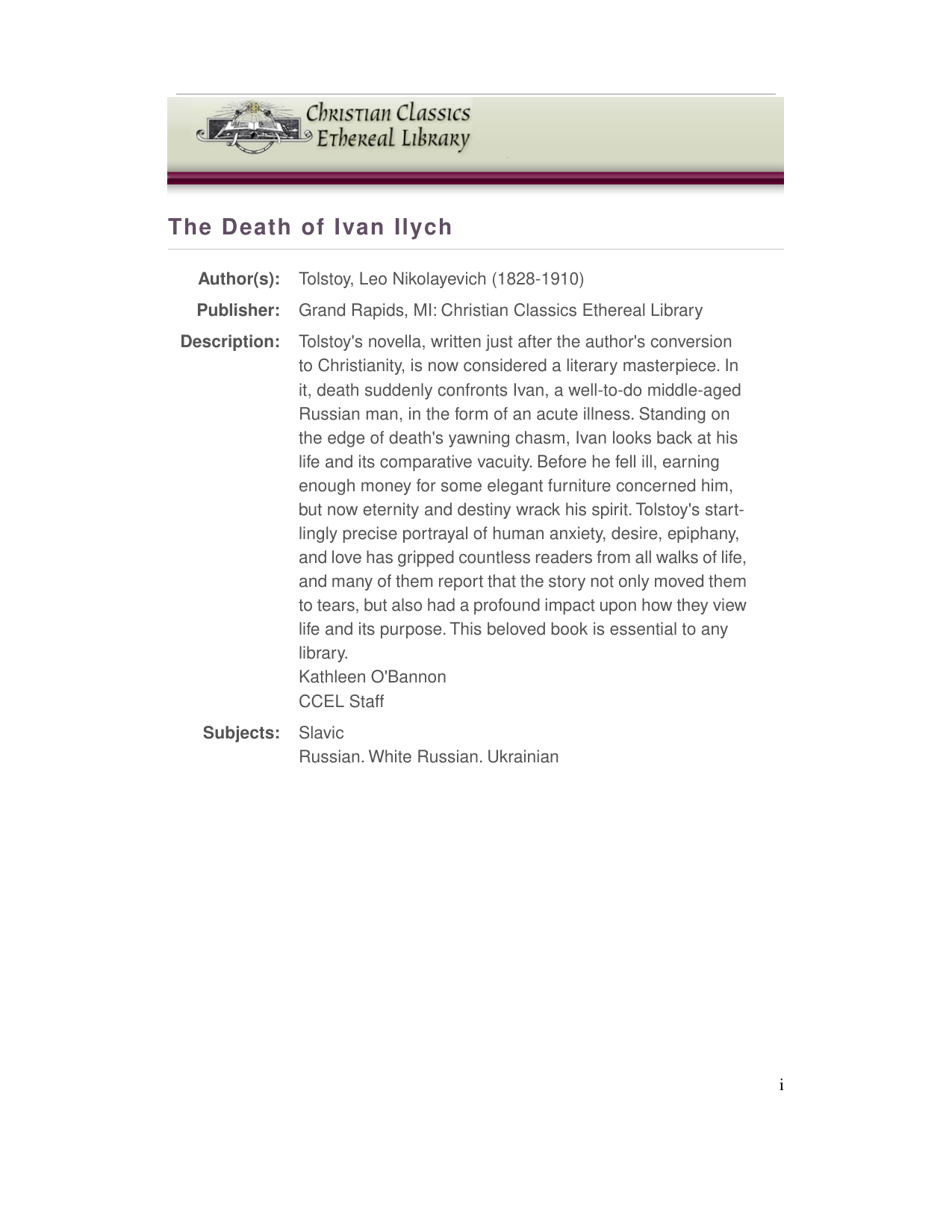 Snapshot page